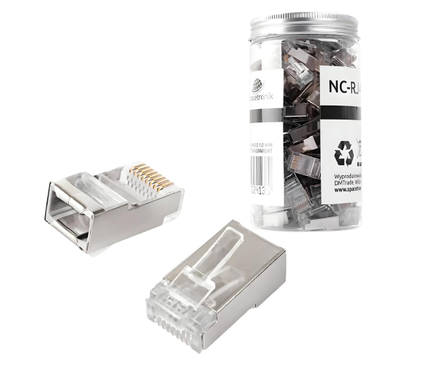 Spacetronik Wtyk sieciowy RJ45 CAT 5e FTP 100 szt NC-RJ455FT-0 - 1265975 - zdjęcie